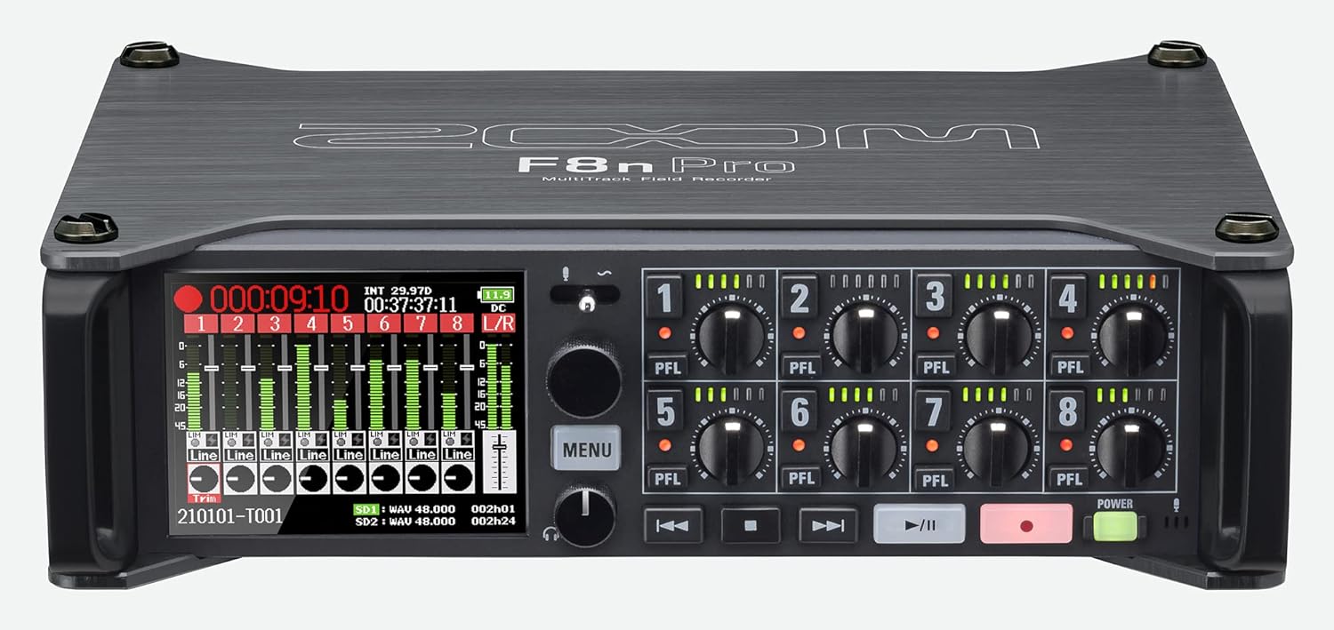 Zoom F8n Pro 8 Input/10 Track Field Recorder
