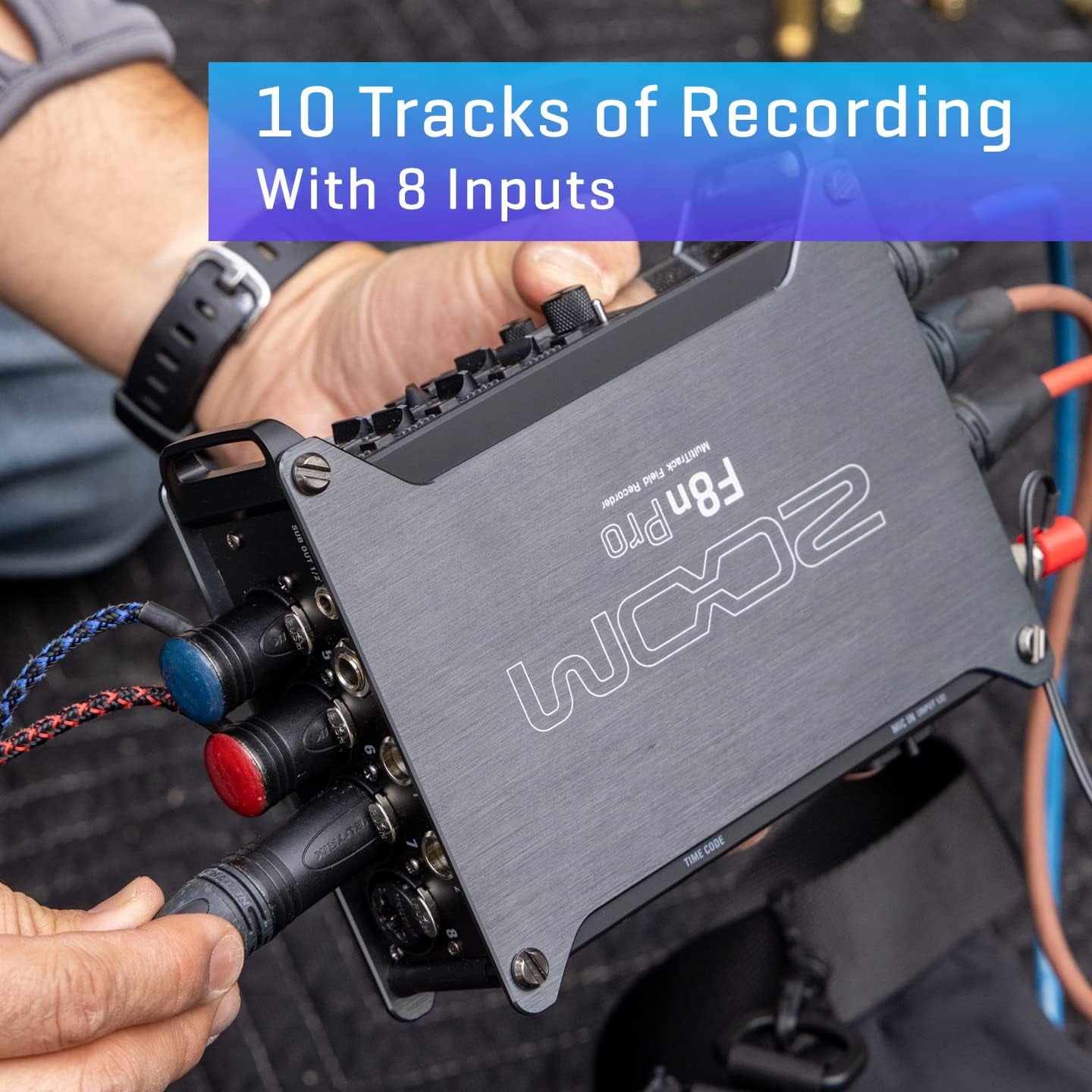 Zoom F8n Pro 8 Input/10 Track Field Recorder