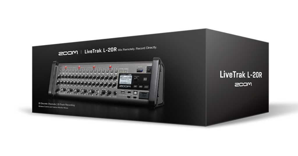 Zoom LIVETRAK L-20R 20-Channel Digital Mixer-Recorder for Stage Use