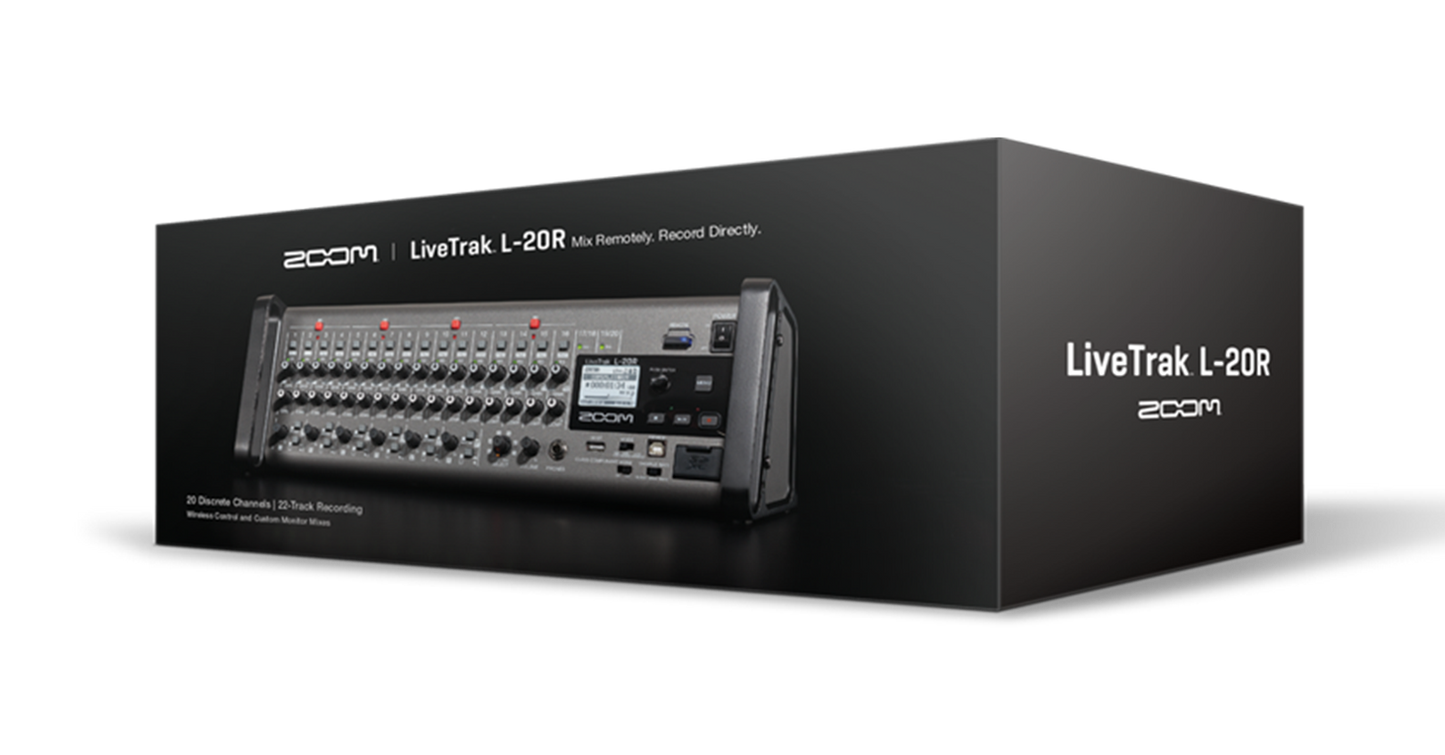 Zoom LIVETRAK L-20R 20-Channel Digital Mixer-Recorder for Stage Use
