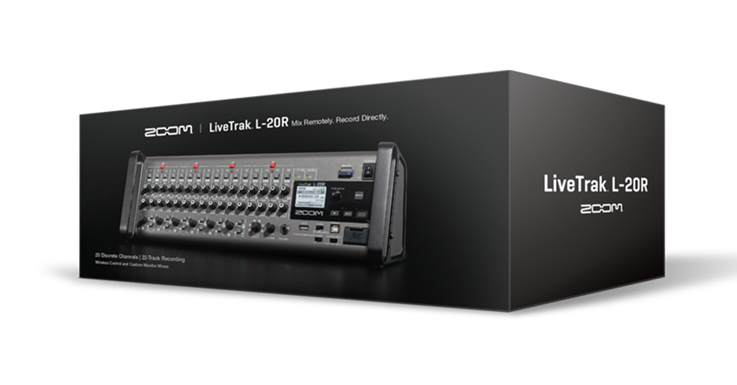 Zoom LIVETRAK L-20R 20-Channel Digital Mixer-Recorder for Stage Use