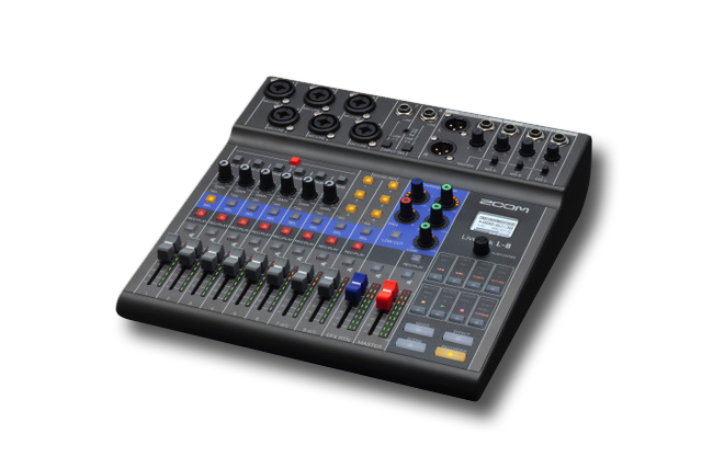 Zoom LIVETRAK L-8 Digital Mixer-Multitrack Recorder with 6 Mic Preamps