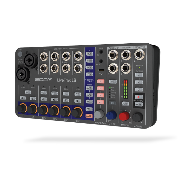 Zoom LiveTrak L6 10-Track Digital Mixer / Recorder