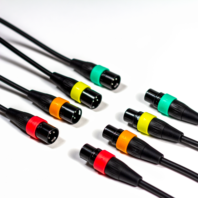 Zoom XLR-4C/CP XLR Microphone Cables w/ Color ID Rings