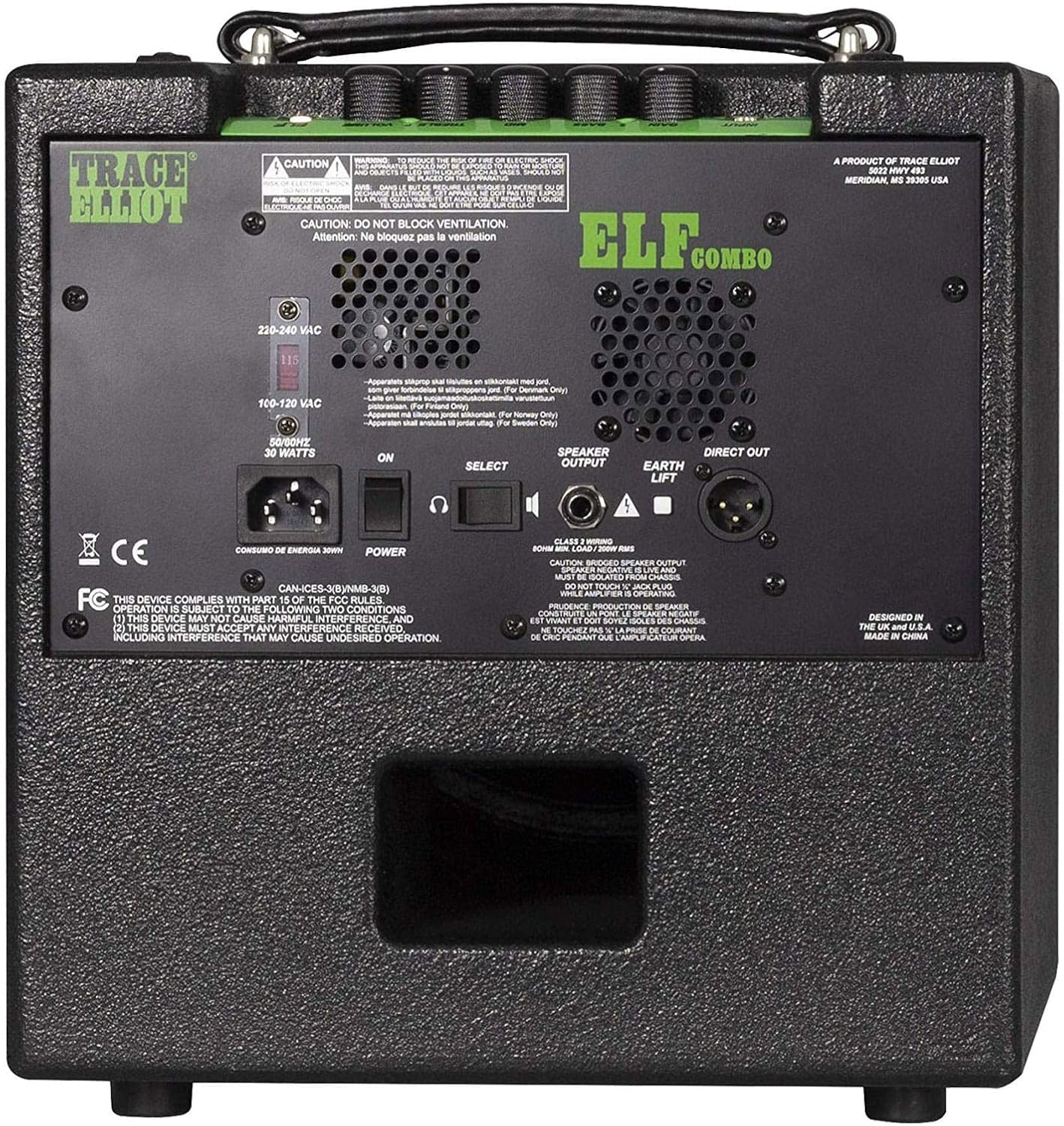 TRACE ELLIOT® ELF 1X8 COMBO BASS AMPLIFIER