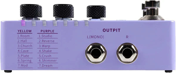 Mooer M723 R7 X2 Stereo Multi Reverb Pedal
