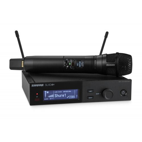 Shure SLXD24+ Digital Wireless Handheld System with Nexadyne 8/C Cardioid Dynamic Microphone Capsule.