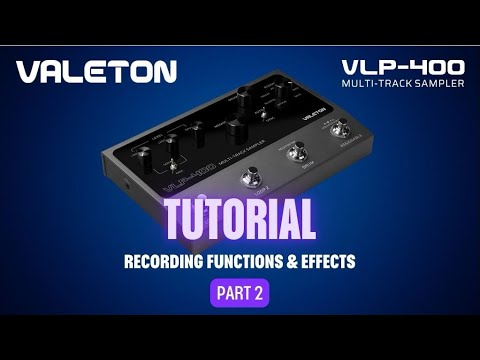 Valeton VLP-400 Multi-Track Sampler with 4 Footswitches - Two Full-Featured Loopers, Drum Machine