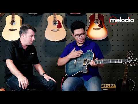 Godin A6 ULTRA Denim Blue Flame