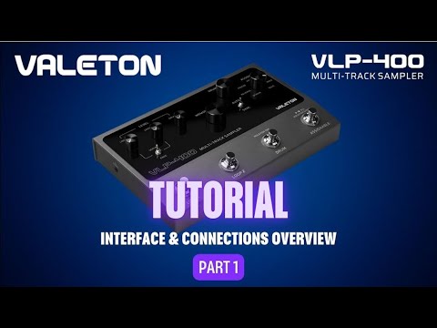 Valeton VLP-400 Multi-Track Sampler with 4 Footswitches - Two Full-Featured Loopers, Drum Machine