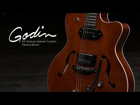 Godin 5TH AVENUE UPTOWN CUSTOM HAVANA BROWN CW