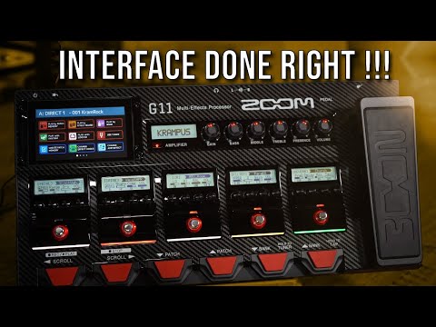 Zoom G11 Guitar Multi-Effects Processor with Expression Pedal