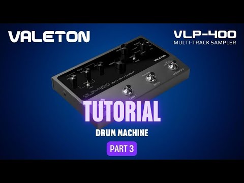 Valeton VLP-400 Multi-Track Sampler with 4 Footswitches - Two Full-Featured Loopers, Drum Machine