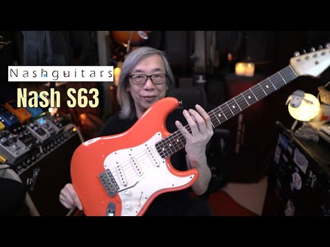 Nashguitars S63 Candy Apple Red