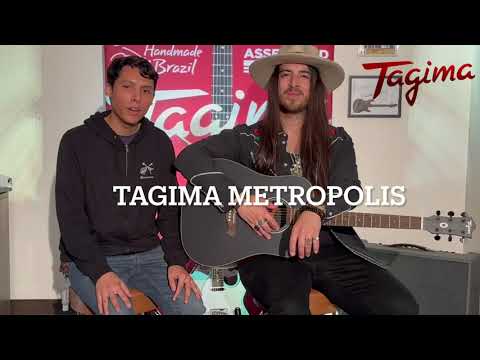 Tagima METROPOLIS EQ Acoustic Electric Guitar (Black)